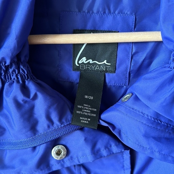 LANE BRYANT Purple Rain Poncho - Picture 3 of 7